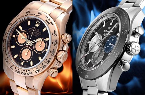 confronto rolex daytona zenith el primero|zenith chronograph vs el primer.